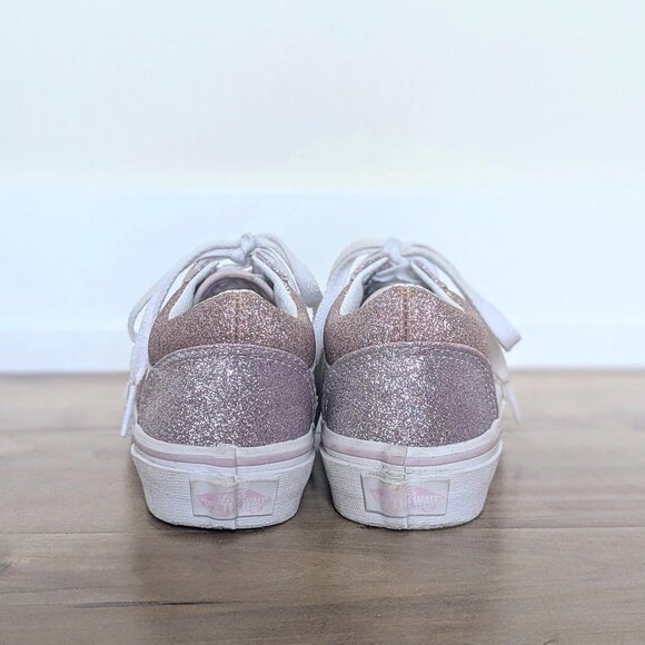 Vans Old Skool Two Tone Glitter Low Top Sneakers - Size 13 Kids - Picture 2 of 7